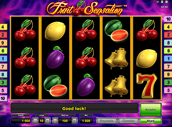 Игра Fruit Sensation в казино на деньги